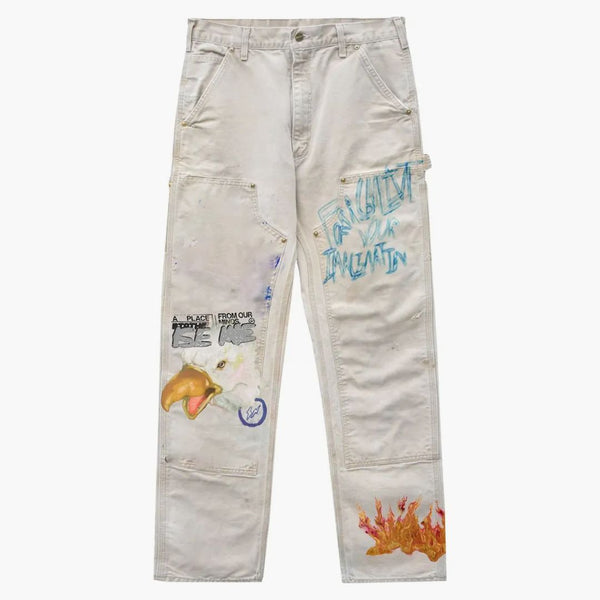 Travis Scott Cactus Jack For Fragment Painters Imagination Pant White