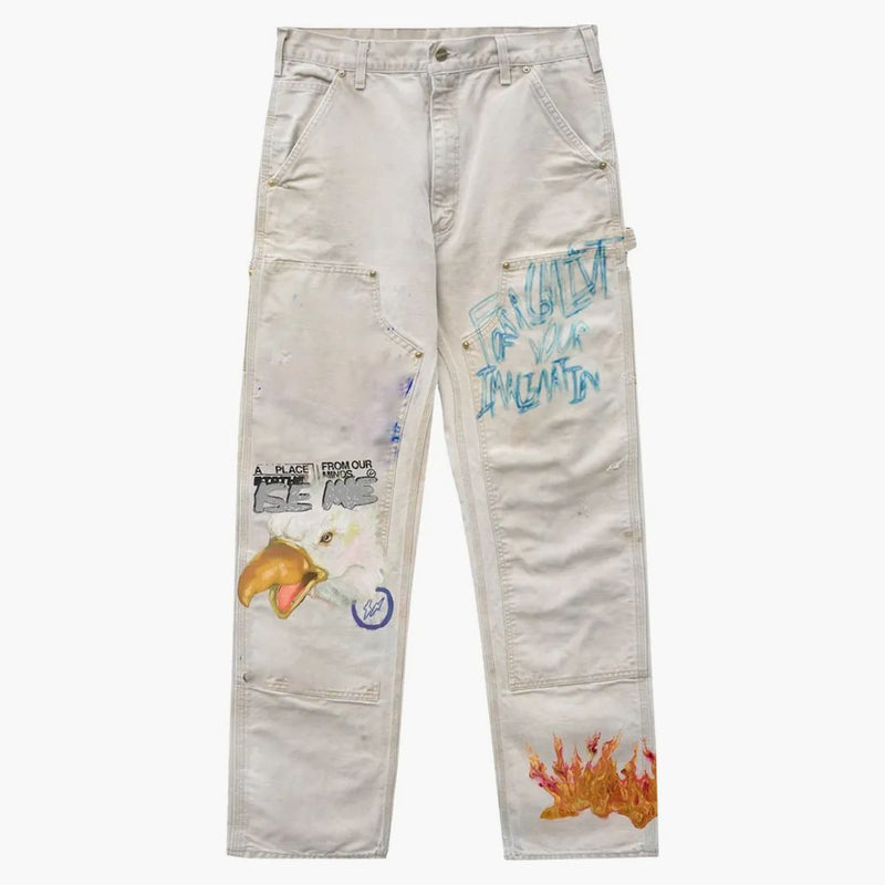 Travis Scott Cactus Jack For Fragment Painters Imagination Pant White