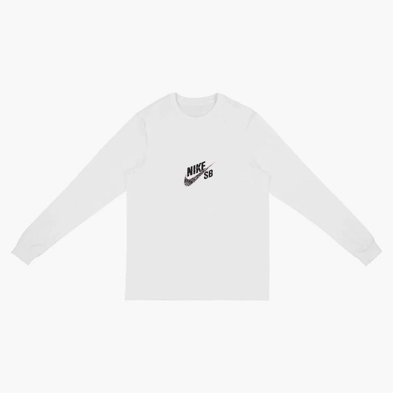 Travis Scott Cactus Jack For Nike Sb Longsleeve T-shirt White