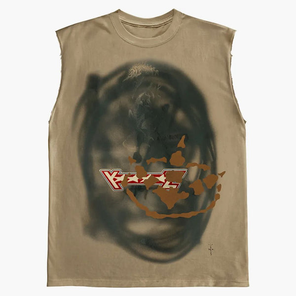 Travis Scott Cactus Jack Sprayed Muscle Tank Multicolor