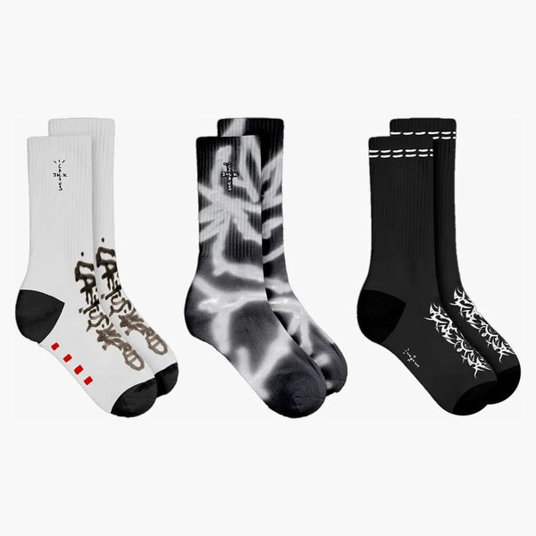Travis Scott Cactus.world Socks Trio Multicolor