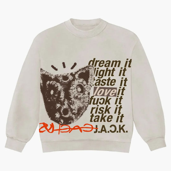 Travis Scott D.l.t.l.f.r.t. Crewneck Natural