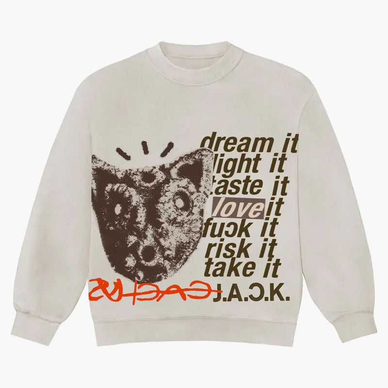 Travis Scott D.l.t.l.f.r.t. Crewneck Natural