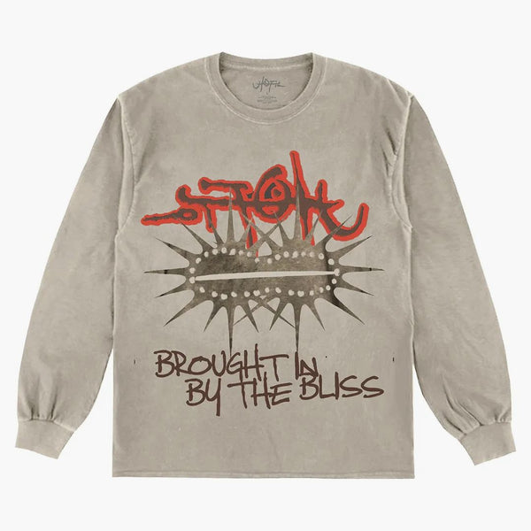 Travis Scott Utopie Don't Blink l/s čaj přirozený