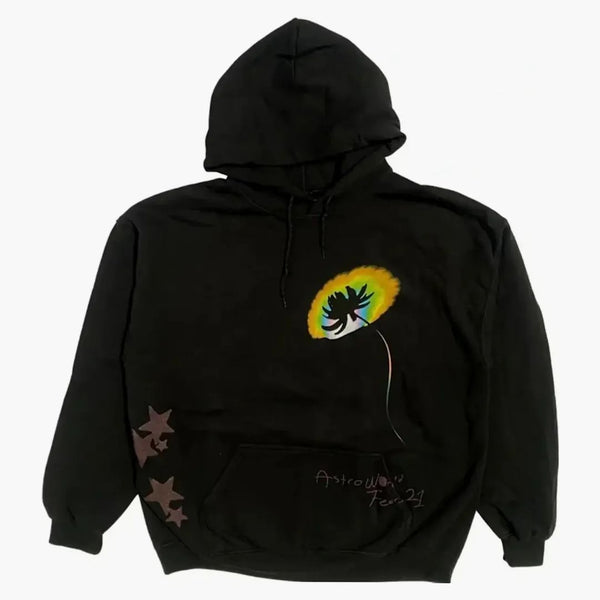 Travis Scott Face Melt Hoodie Black