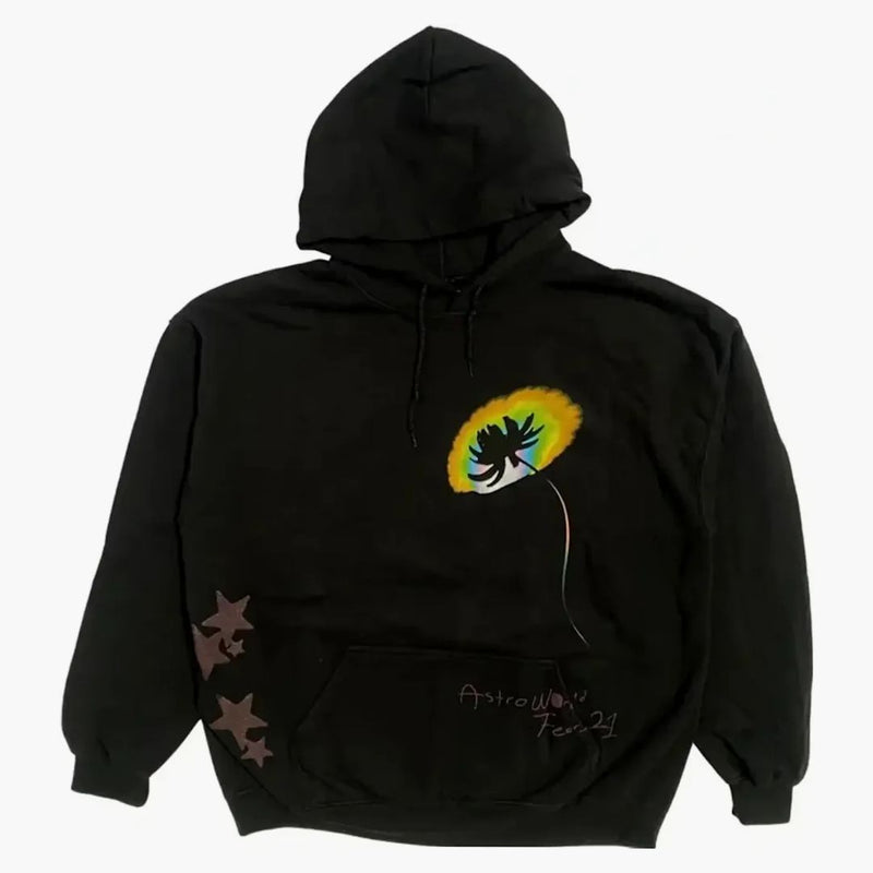 Travis Scott Face Melt Hoodie Black