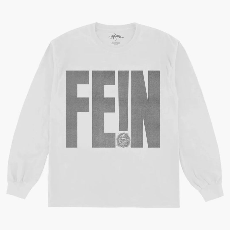 Travis Scott Utopia Fe! N dlouhé l/s tee bílé
