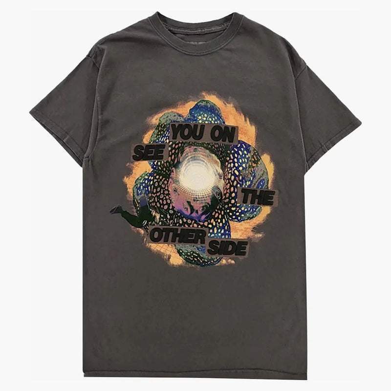 Tričko Travis Scott Flower Portal Grey