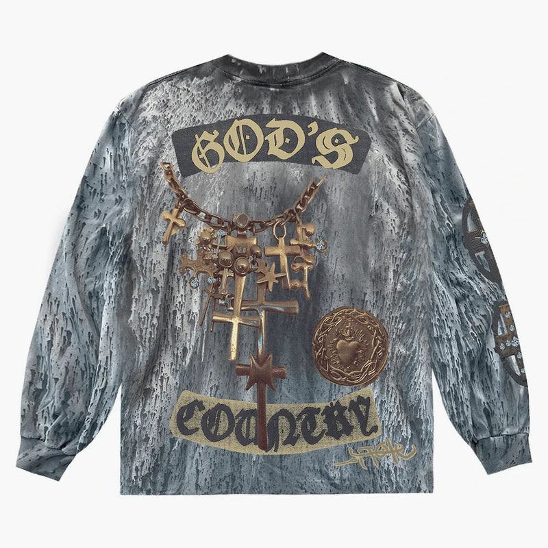 Travis Scott Utopia Boží země l/s čaj vícebarev