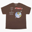 Travis Scott Happy Face Festival Tee Bleached Brown