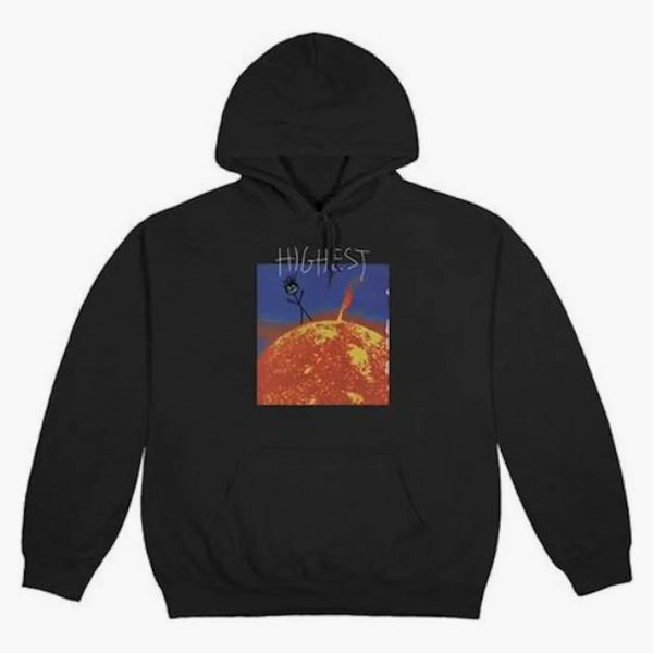 Travis Scott nejvyšší v místnosti Sun Hoodie Black