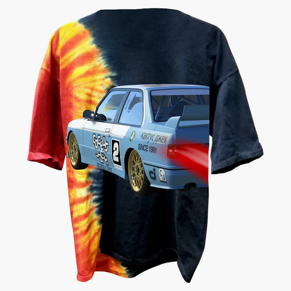Travis Scott Jackboys Racing T-Shirt Tie-Dye