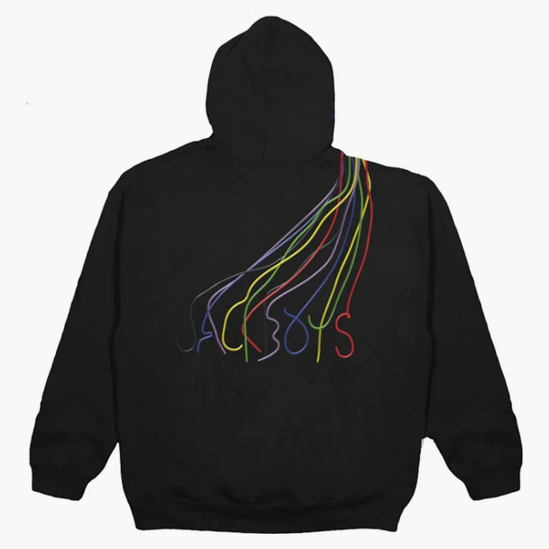 Travis Scott Jackboys Cord Cutter's Hoodie Black
