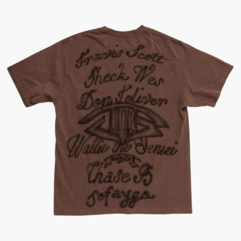 Travis Scott Jackboys 2 A1 T-shirt Brown