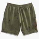Travis Scott Jordan Washed Suede Shorts Olive