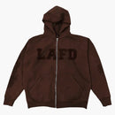 Travis Scott Lafd Zip Hoodie Brown