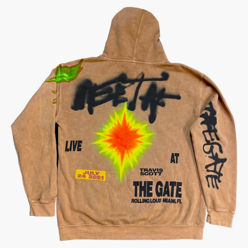 Travis Scott žije u brány Hoodie Brown