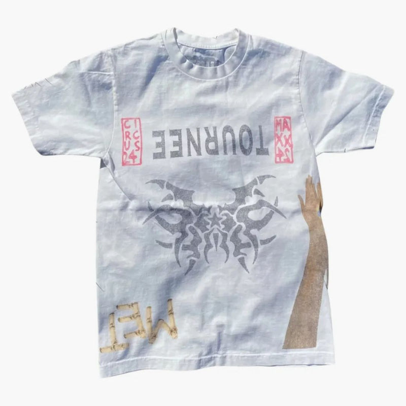 Travis Scott MetLife Tourne T-shirt Vintage White