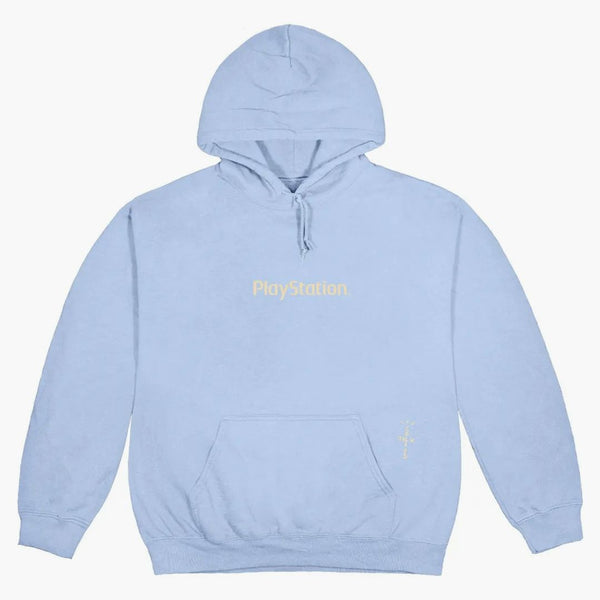 Travis Scott základní deska I Hoodie Light Blue