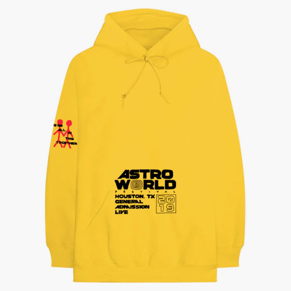 Travis Scott Oficiální suvenýr mikina Gold