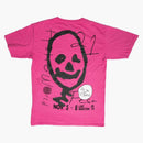 Travis Scott Druhé boční tričko růžové