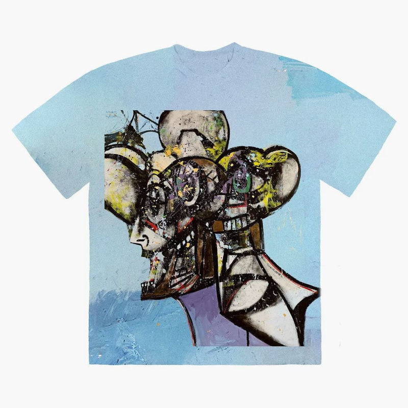 Travis Scott Portrét Tričko Travis Tie Dye Multi