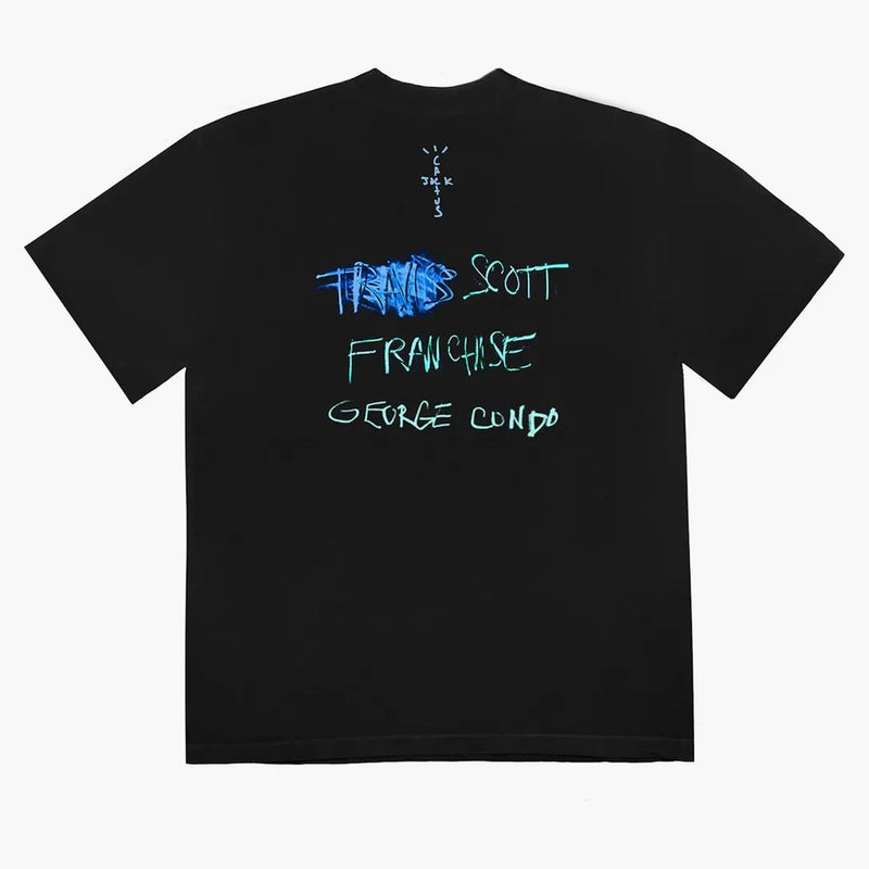 Tričko Travis Scott Portrét Travis Title Black