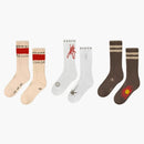 Travis Scott Reverse Jack Socks Trio Brown/White/Cream
