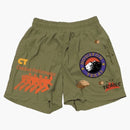 Travis Scott Running Wild Shorts Olive