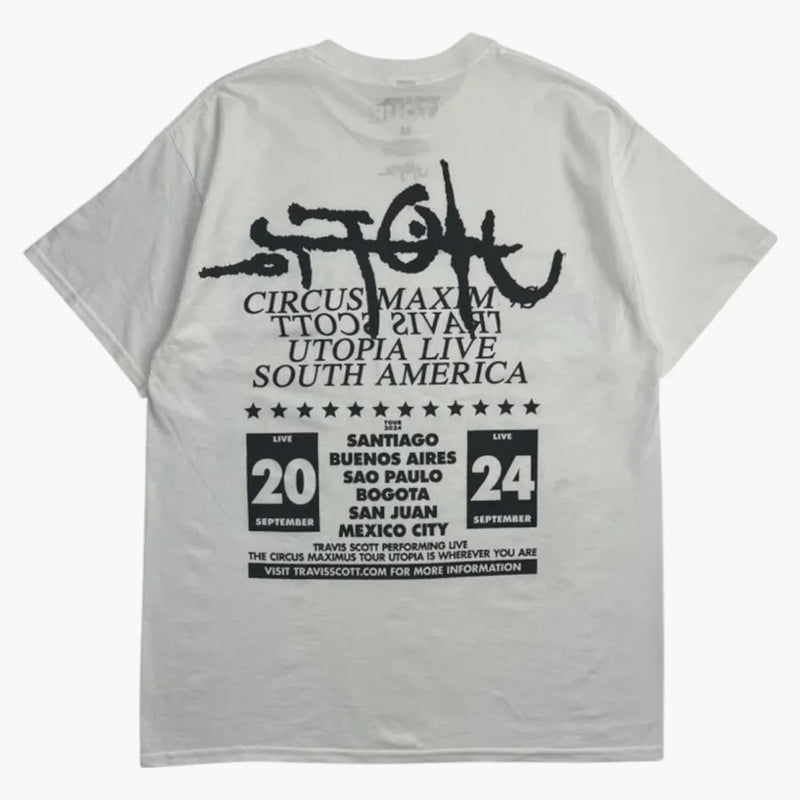 Tričko Travis Scott South America Skitzo White