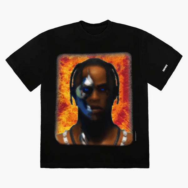 Tričko Travis Scott T-3500 Portrait Black