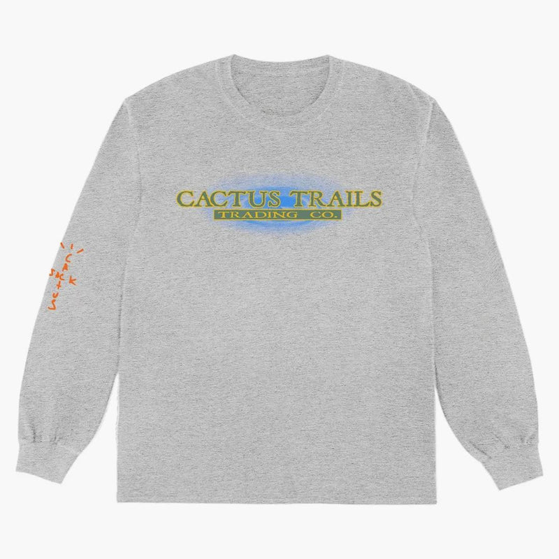 Tričko Travis Scott Trading Co. L/S Heather Grey