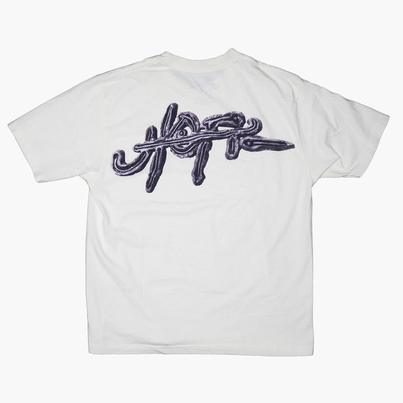 Travis Scott Utopia C4 CD Box Tee White Rückseite