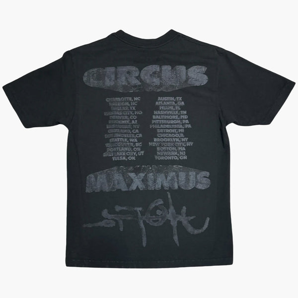 Travis Scott Utopia Circus Maximus 2023 Tour II Tee Black Rückseite
