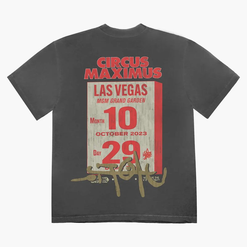 Tričko Travis Scott Utopia Circus Maximus Las Vegas
