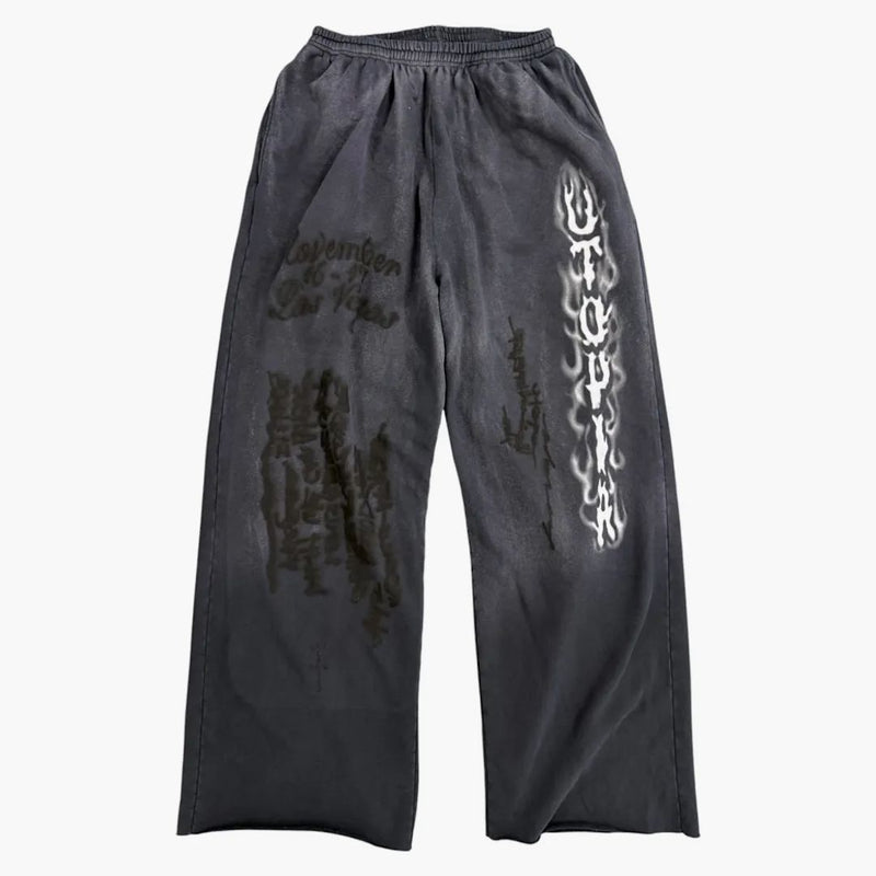 Travis Scott Utopia Flame Stoppants Black