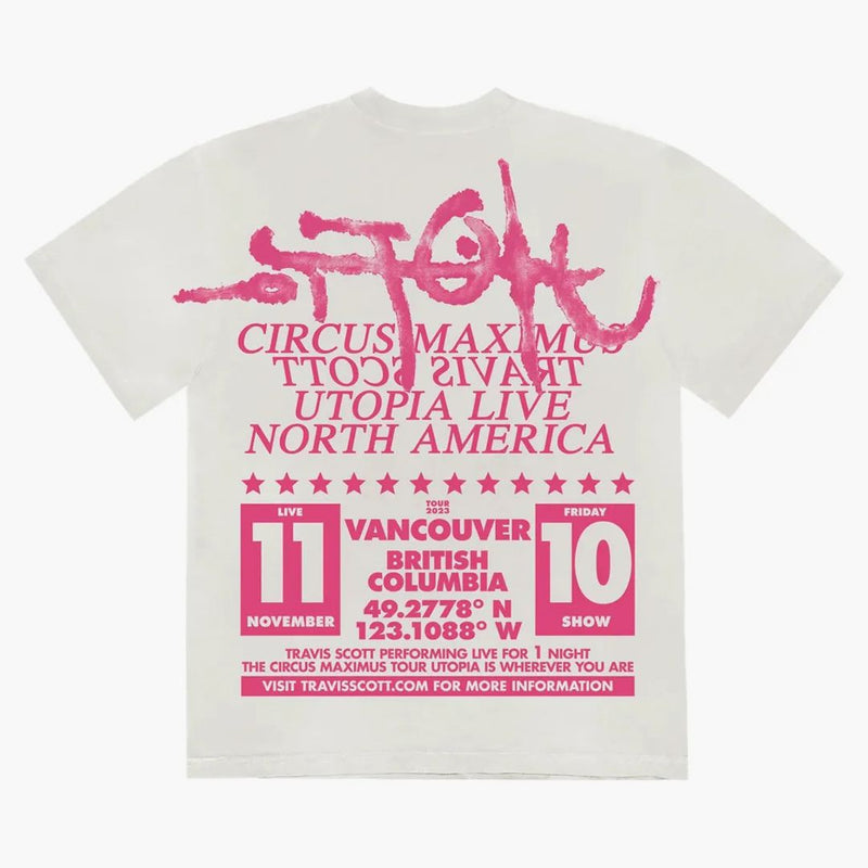 Travis Scott Utopia je ve Vancouveru exkluzivní cirkus maximus čaj bílý