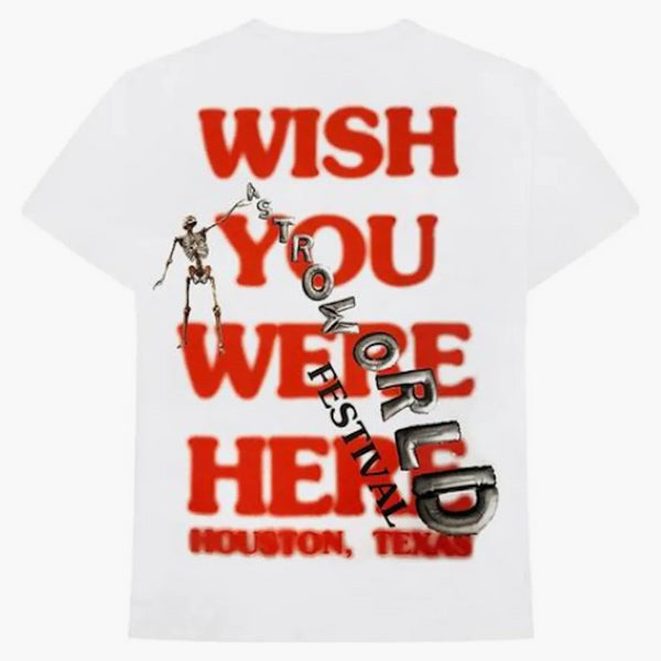 Travis Scott si přeji, abys byl tady tady festival Tee White