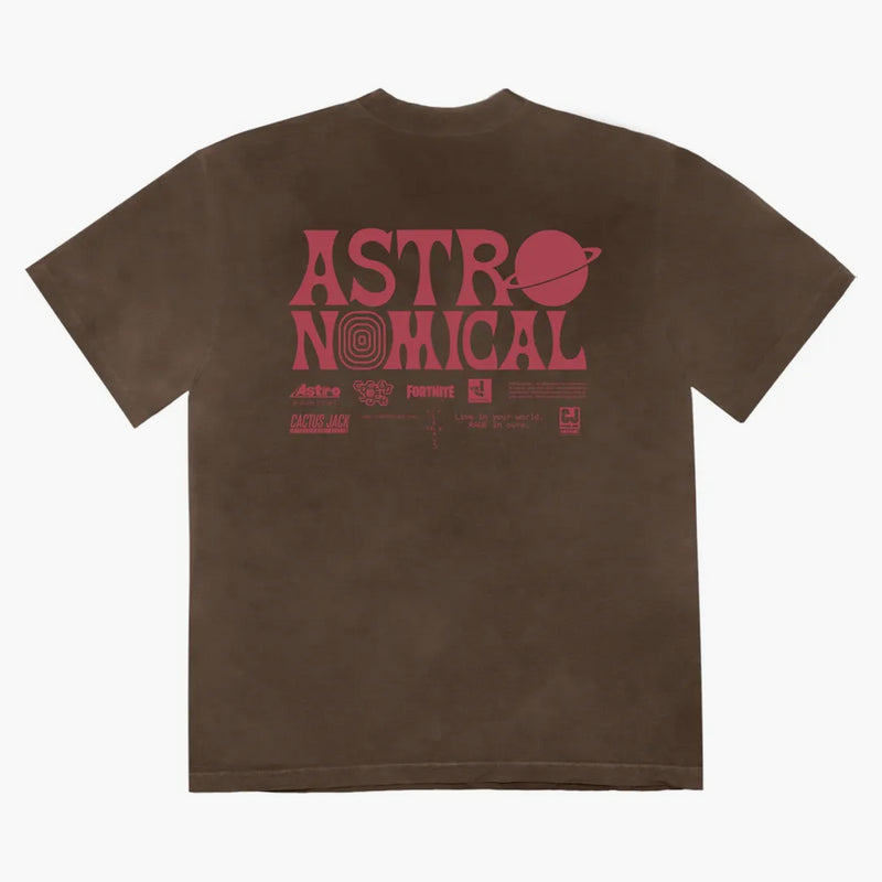 Tričko Travis Scott World Event Blached Black