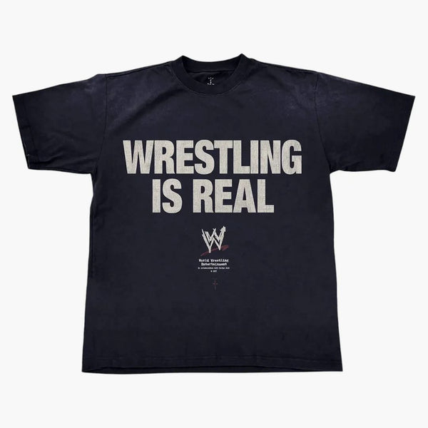 Travis Scott Wrestling je skutečné tričko černé