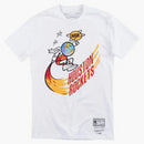 TRAVIS SCOTT X BR X MITCHELL & Ness Rockets TEA BIANCO