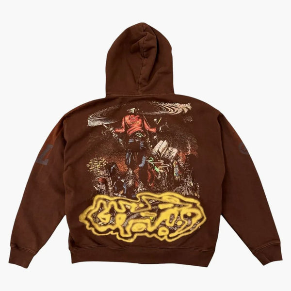 Travis Scott x Ecko Manunce Zip Hoodie Brown