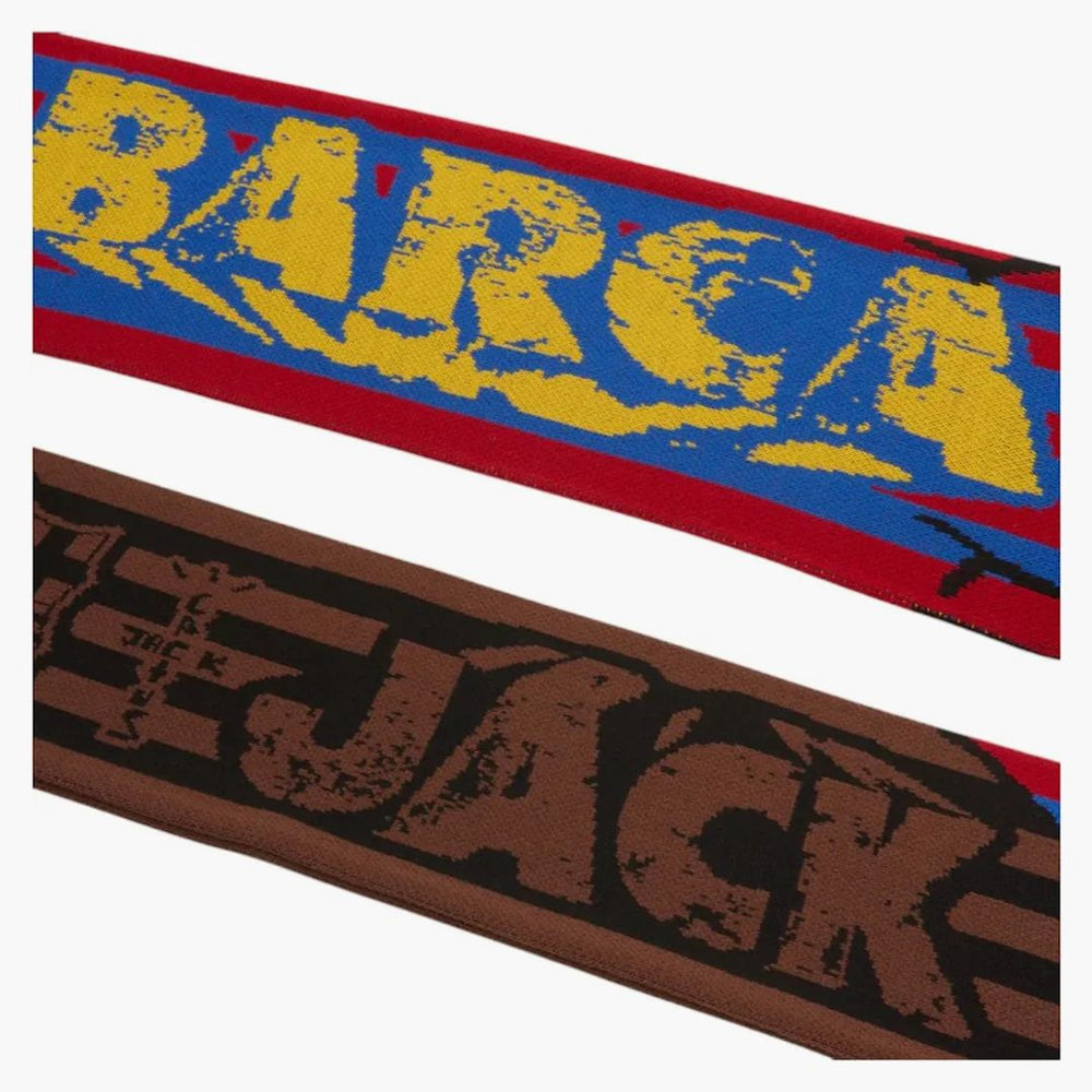 記念グッズ CJ X FCB JACK FOOTBALL CLUB SCARF Travis Scott X FC Barcelona Football Scarf - Buy at Hypeneedz