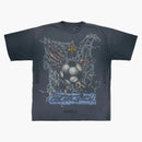 Travis Scott X FC Barcelona Washed Spray Logo Tea Black