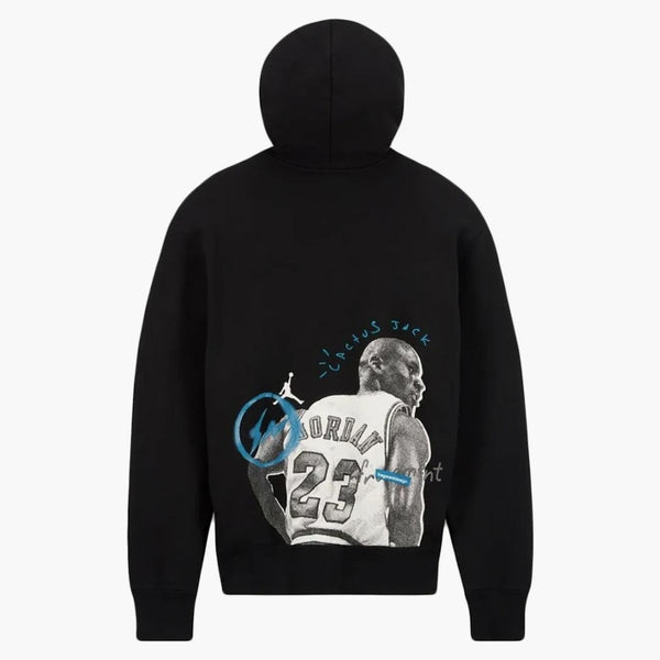 Travis Scott X Jordan X Fragment Hoodie (Asia Dimenzing) Černá