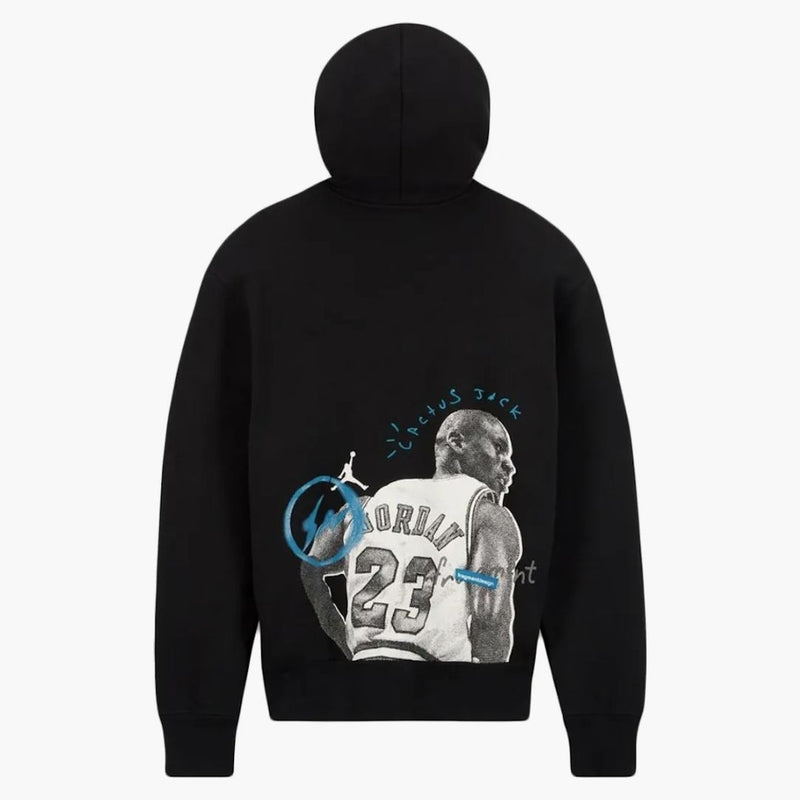 Travis Scott X Jordan X Fragment Hoodie (Asia Dimenzing) Černá