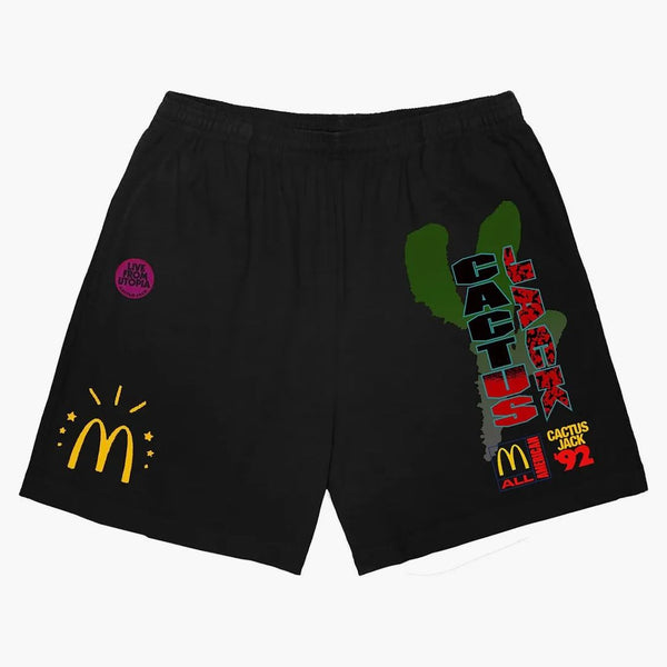 Travis Scott x McDonald's All American '92 II Shorts Black