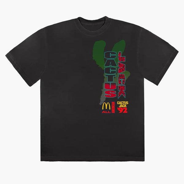Tricou Travis Scott X McDonald's All American '92 spălat negru