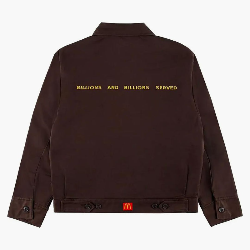 Travis Scott X McDonald's Billion Slouží pracovní bunda Brown
