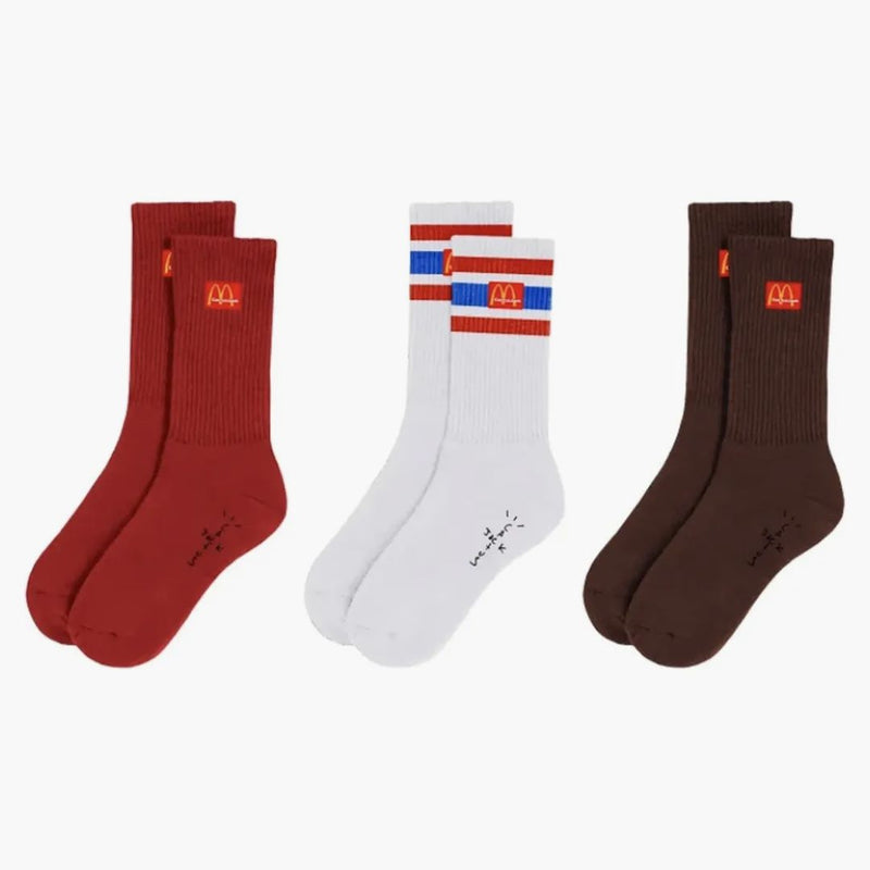 Travis Scott x McDonalds CJ Arches Sock Pack Multi